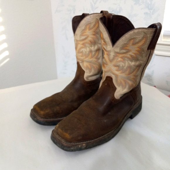 Justin Boots Other - Justin Original Mens 12D Steel Toed Leather Work Boots #4684